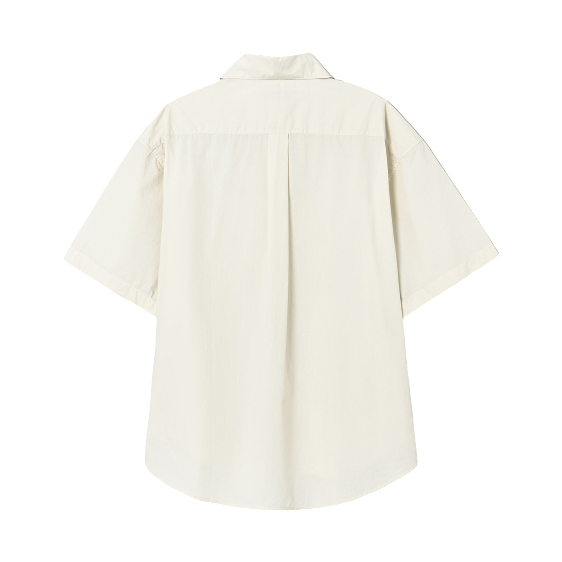 에잇세컨즈 코튼 포플린 오버핏 숏슬리브 셔츠 아이보리(8seconds Cotton Poplin Over Fit Short Sleeve Shirt Ivory) - 2