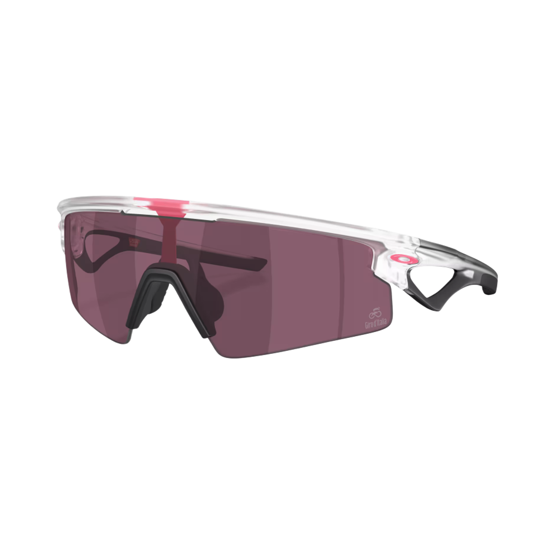 OO9531-1037 Oakley Sphaera Strike Giro d'Italia Collection Matte Clear Frame Prizm Road Black Lenses High Bridge Fit