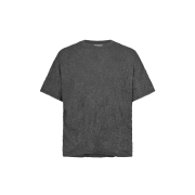 Khak. Crinkle T-Shirt In Cotton / Polyester Charcoal