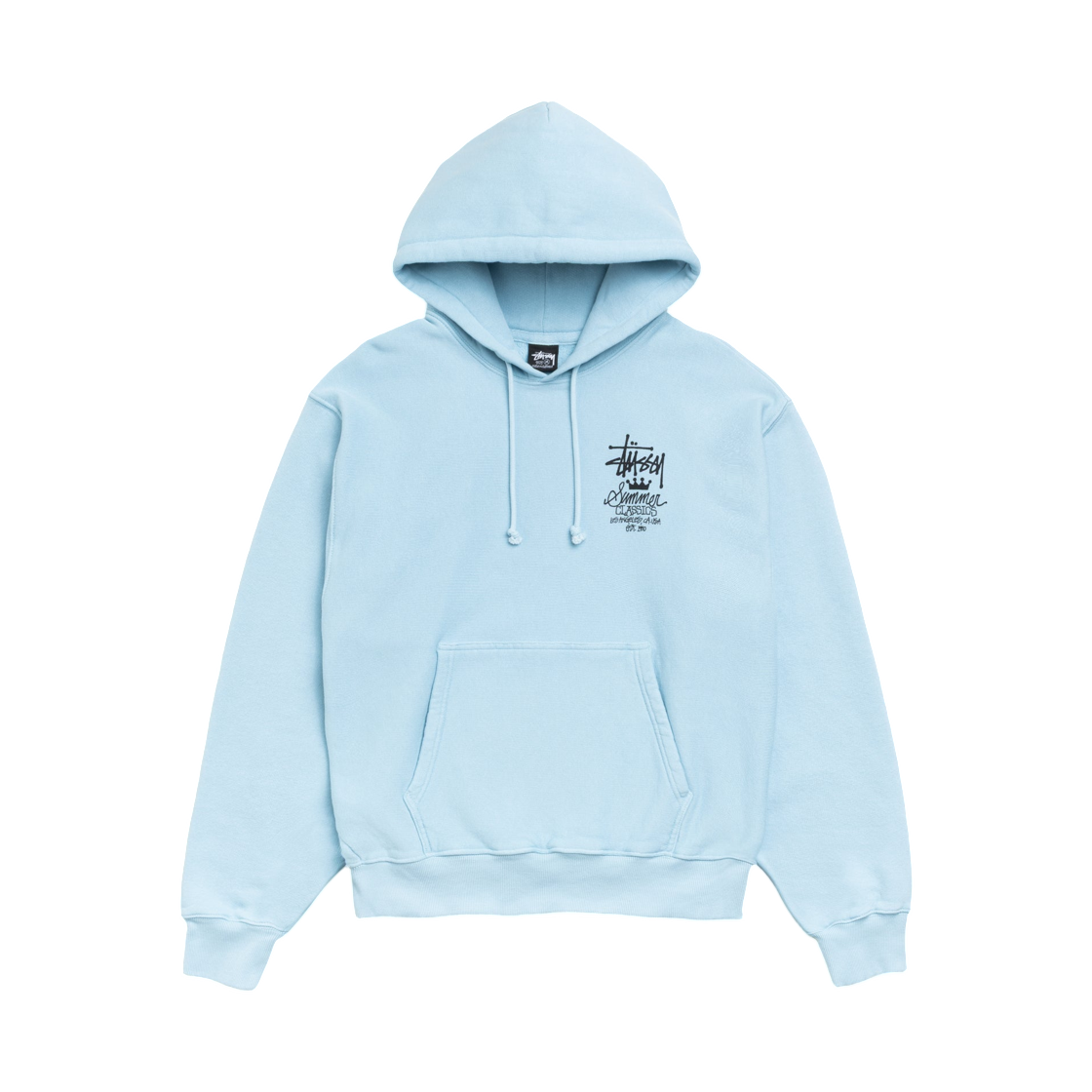 스투시 썸머 클래식 후드 가먼트 다이드 스카이 블루(Stussy Summer Classics Hoodie Garment Dyed Sky Blue) - 2