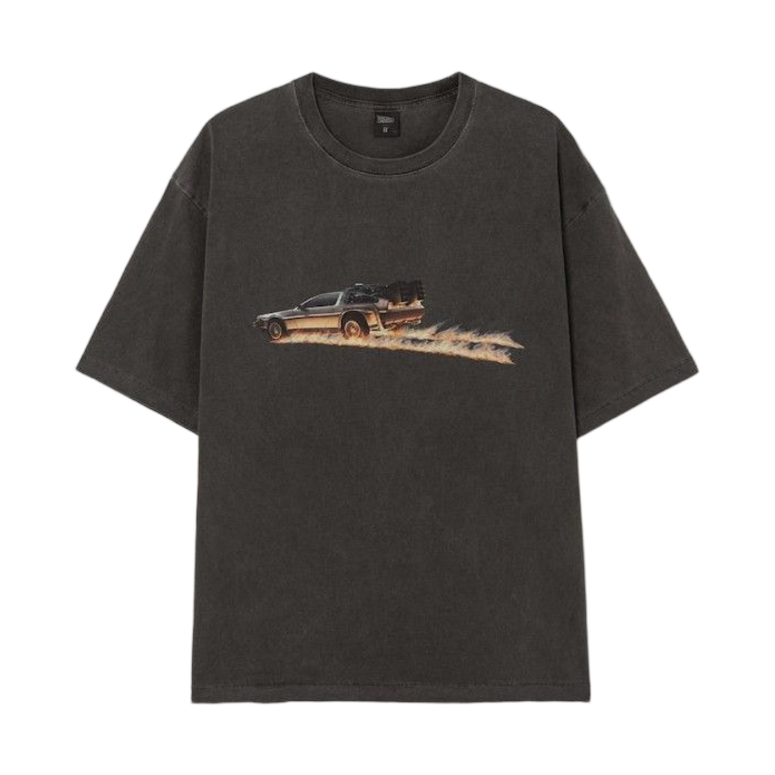 에잇세컨즈 백투더퓨처 가먼트 다잉 그래픽 티셔츠 애쉬(8seconds Back To The Future Garment Dyeing Graphic T-Shirt Ash)