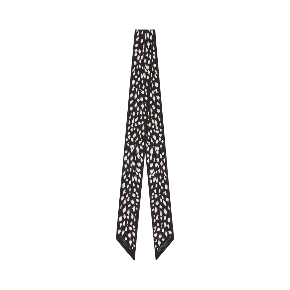 (W) 지방시 애니멀 프린트 실크 방도 블랙 화이트((W) Givenchy Animal Print Silk Bandeau Black White)