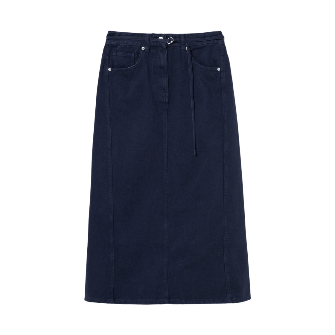 165127AY1R (W) 8seconds Dyeing Belted Skirt Navy