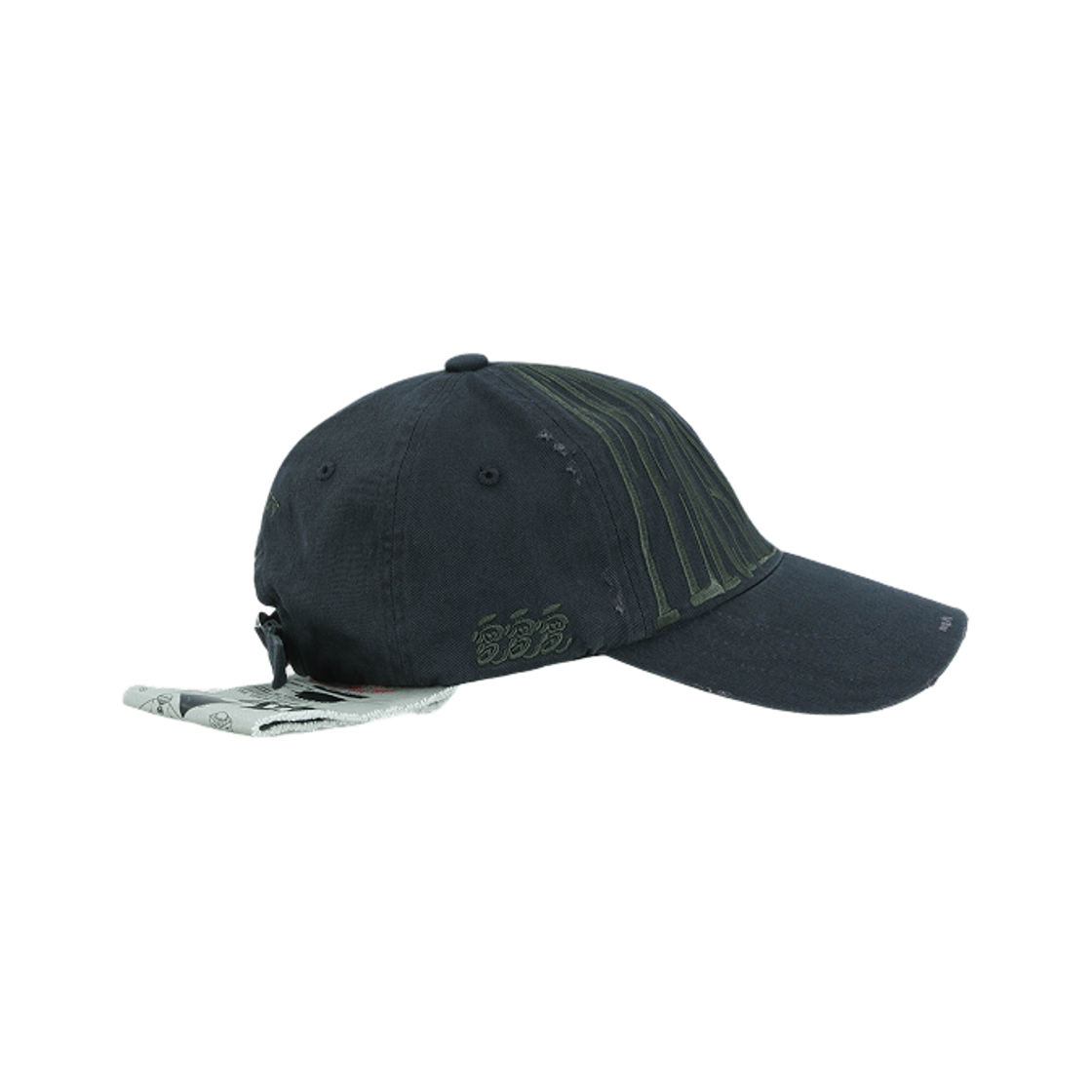 러브러브러브 FR 스틸 어라이브 6P 빈티지 볼캡 네이비(LUVLUVLUV FR Still Alive 6P Vintage Ball Cap NV) - 4