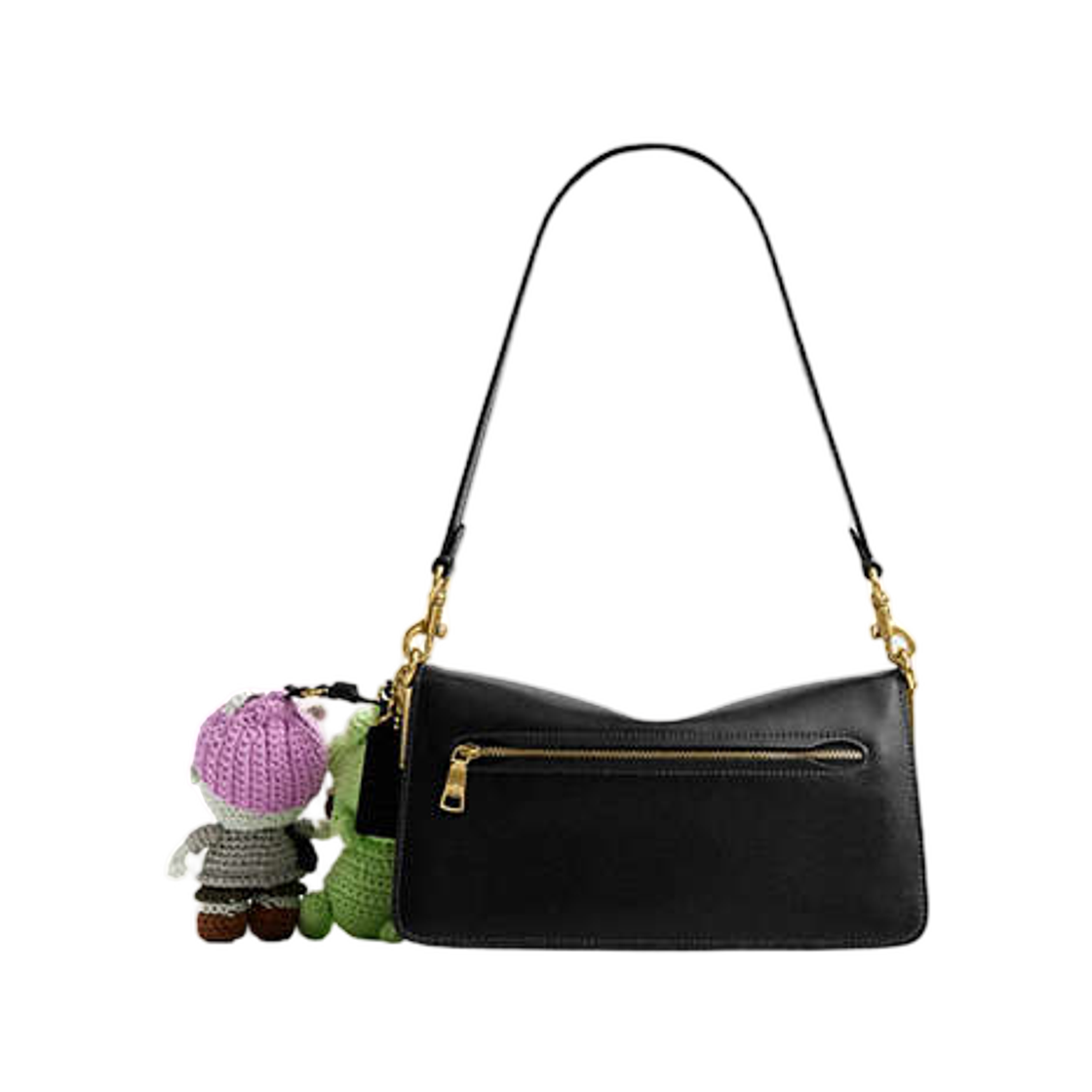코치 x 브레인 데드 소프트 태비 숄더백 26 참 블랙(Coach x Brain Dead Soft Tabby Shoulder Bag 26 with Charm Black) - 3