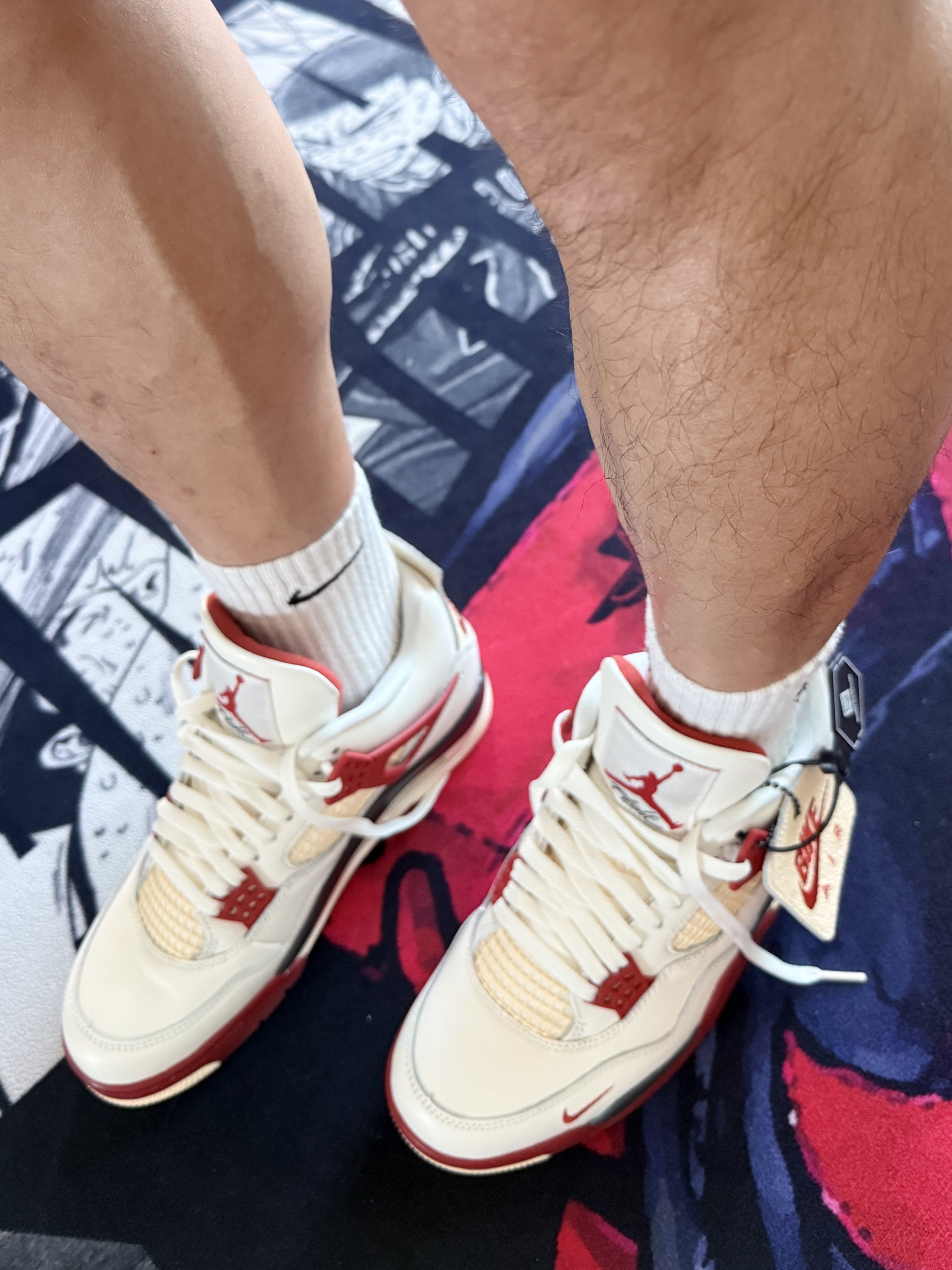 Jordan 4 x Nigel Sylvester Retro OG Brick After Brick 착용 스타일 - 2