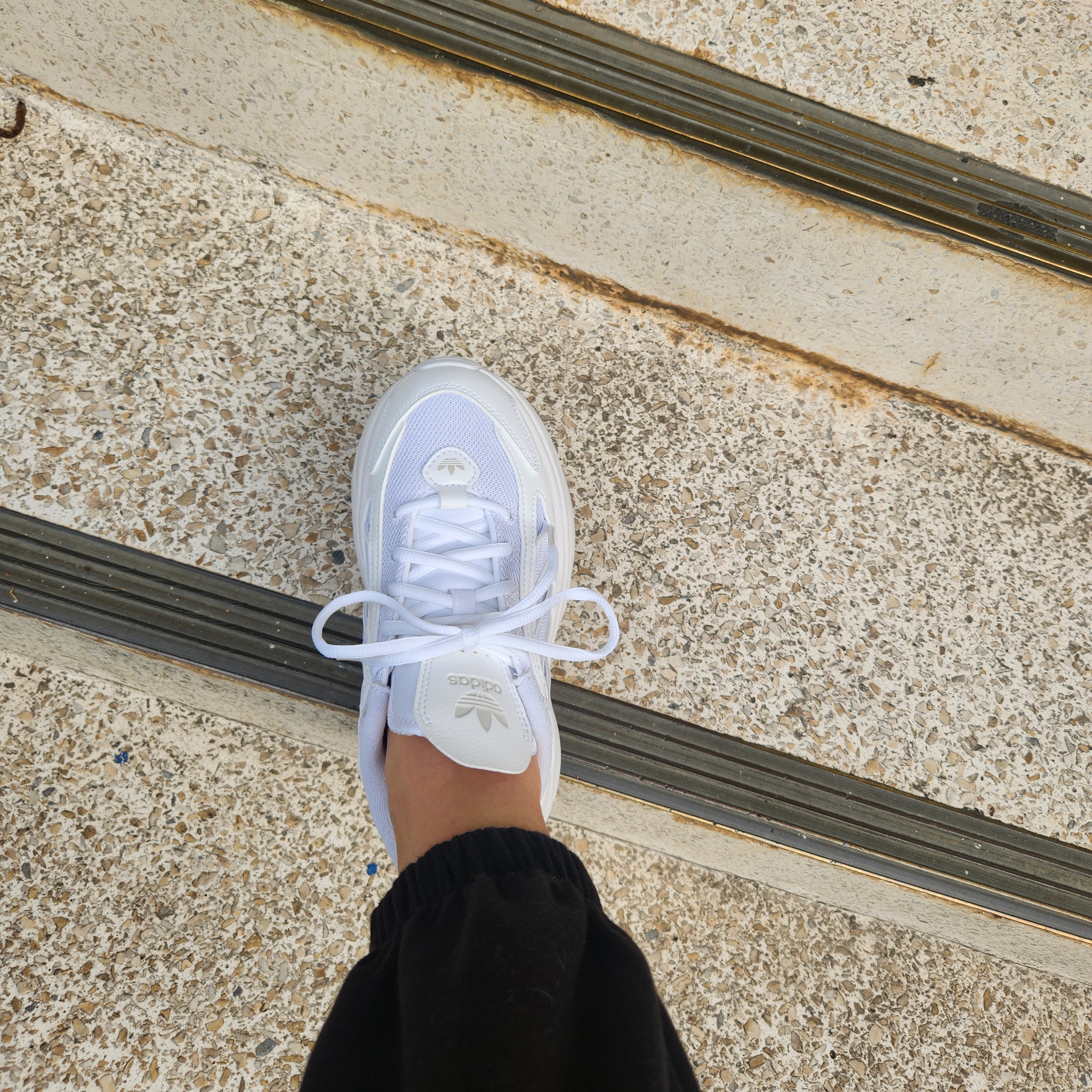 (W) Adidas Ozgaia Cloud White 착용 스타일