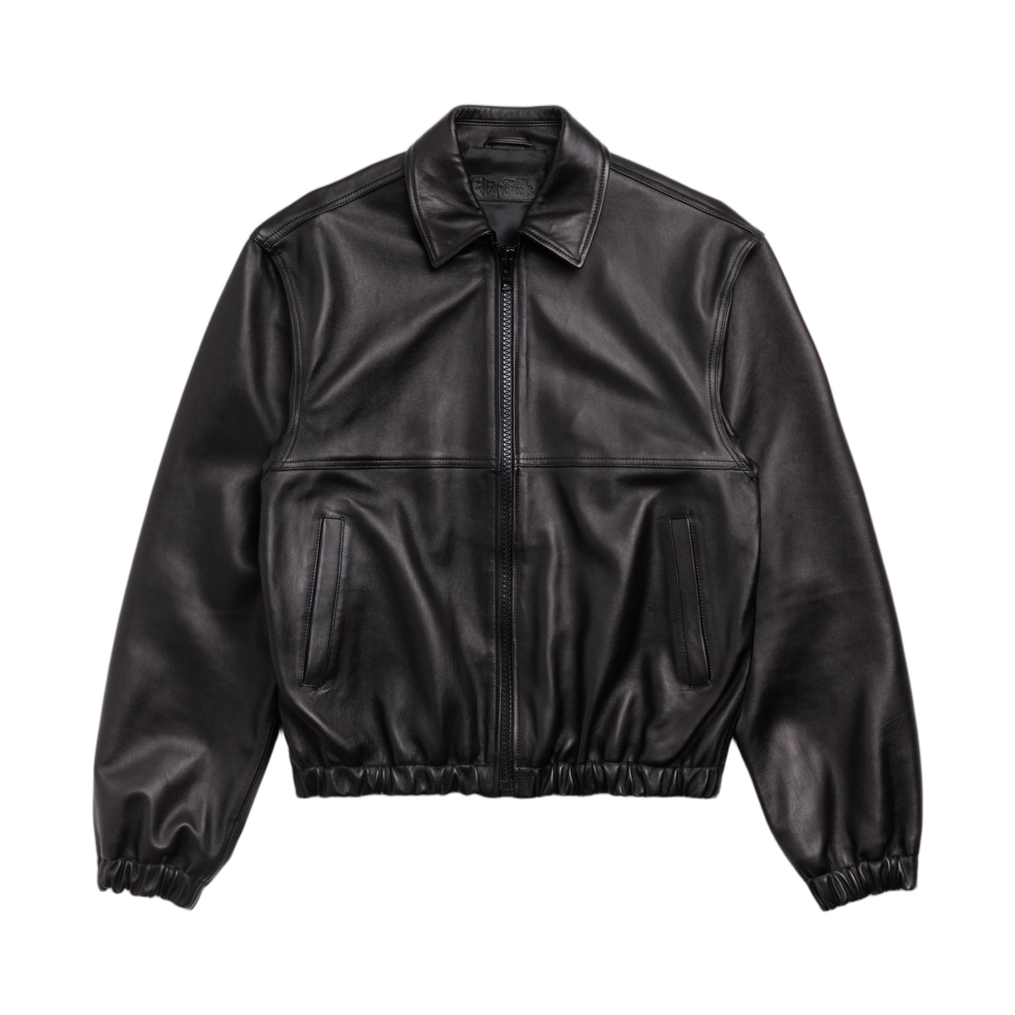 115938 Stussy Leather Work Jacket Black