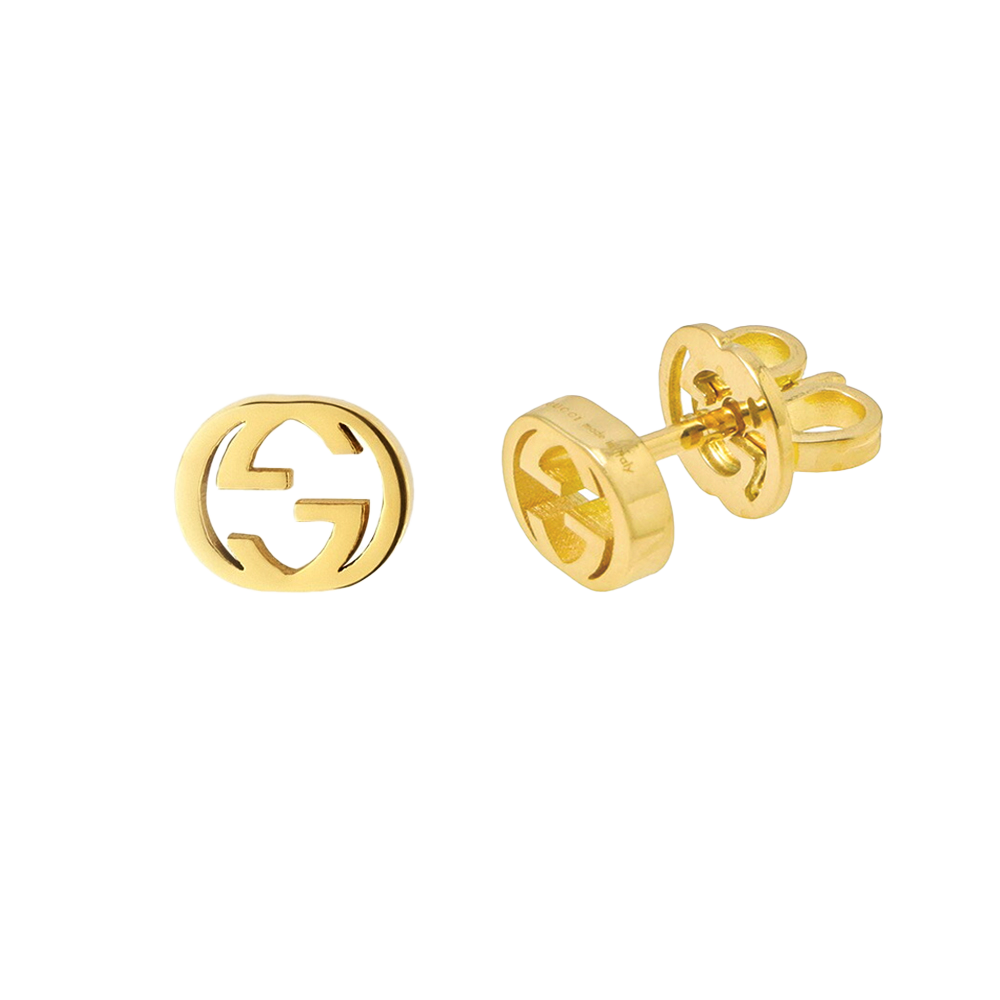 YBD662111001 [20% 쿠폰] Gucci Interlocking G Earrings 18K Yellow Gold