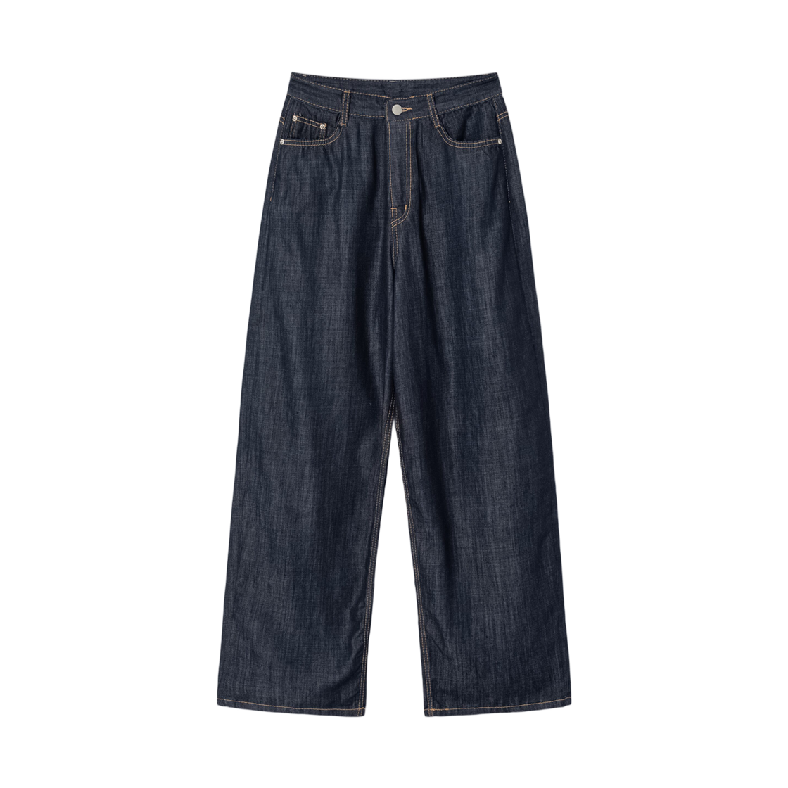 (W) 에잇세컨즈 벌룬핏 라이트웨이트 데님 팬츠 네이비((W) 8seconds Balloon Fit Lightweight Denim Pants Navy)
