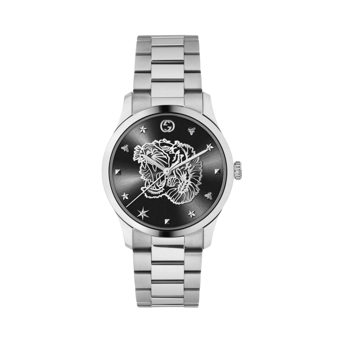 YA1264125 [25% 쿠폰] Gucci G-Timeless Quartz 38mm Stainless Steel Black