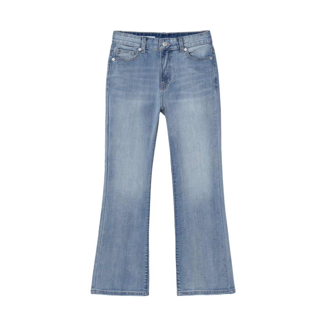 355421LPBQ (W) 8seconds Mid-length Bootcut Lightweight Denim Sky Blue