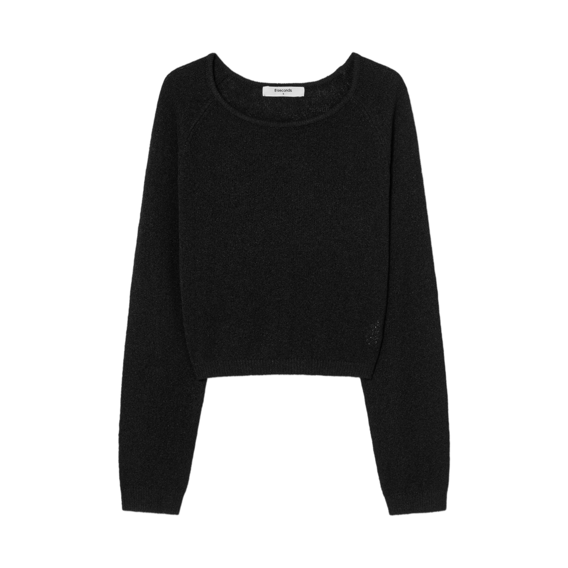 355451LYF5 (W) 8seconds Neck Transform Long Sleeve Pullover Black
