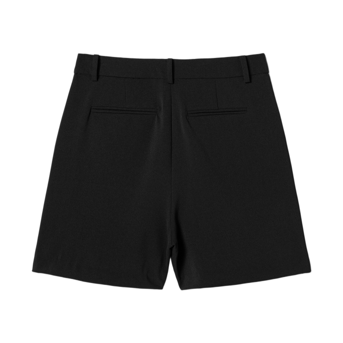 (W) 에잇세컨즈 폴리 투턱 숏 팬츠 블랙((W) 8seconds Poly Two Tuck Short Pants Black) - 2