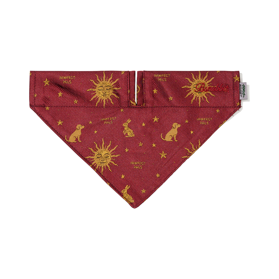 비에스래빗 펫 넥 스카프 버건디(Bsrabbit Pet Neck Scarf Burgundy) - 2