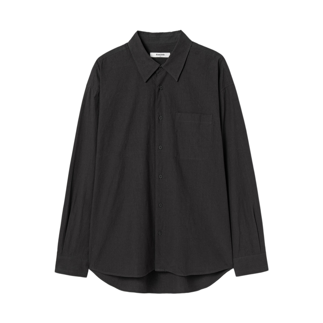 에잇세컨즈 빈티지 코튼 셔츠 블랙(8seconds Vintage Cotton Shirt Black)