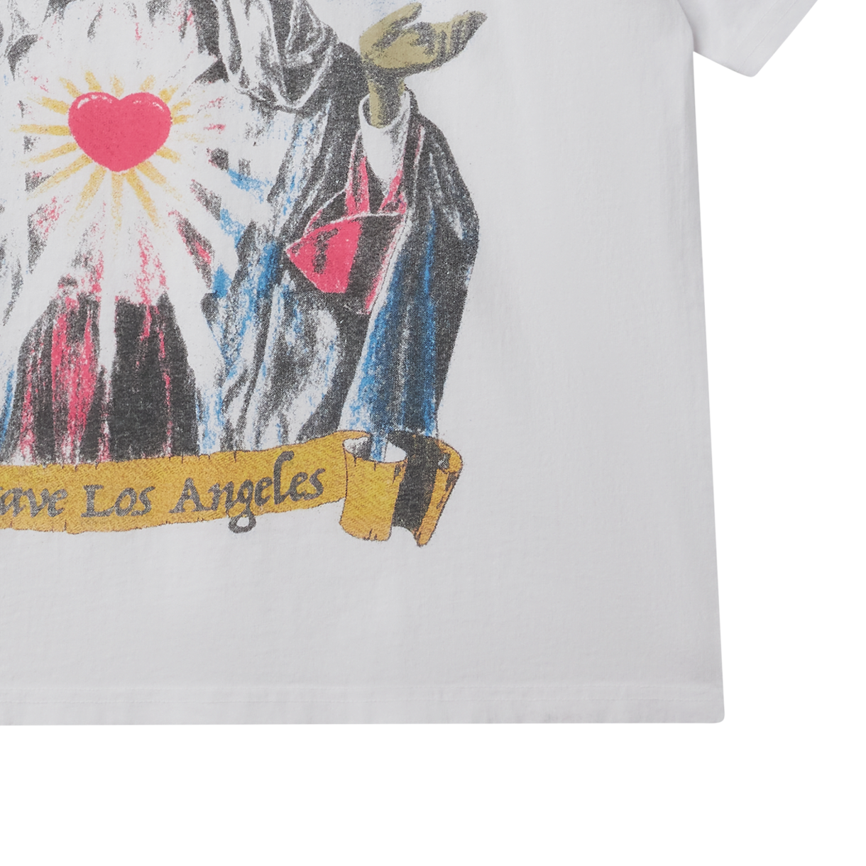 바스켓케이스 릴리프 티셔츠 화이트 - 26SS(Basketcase Relief T-Shirt White - 26SS) - 5