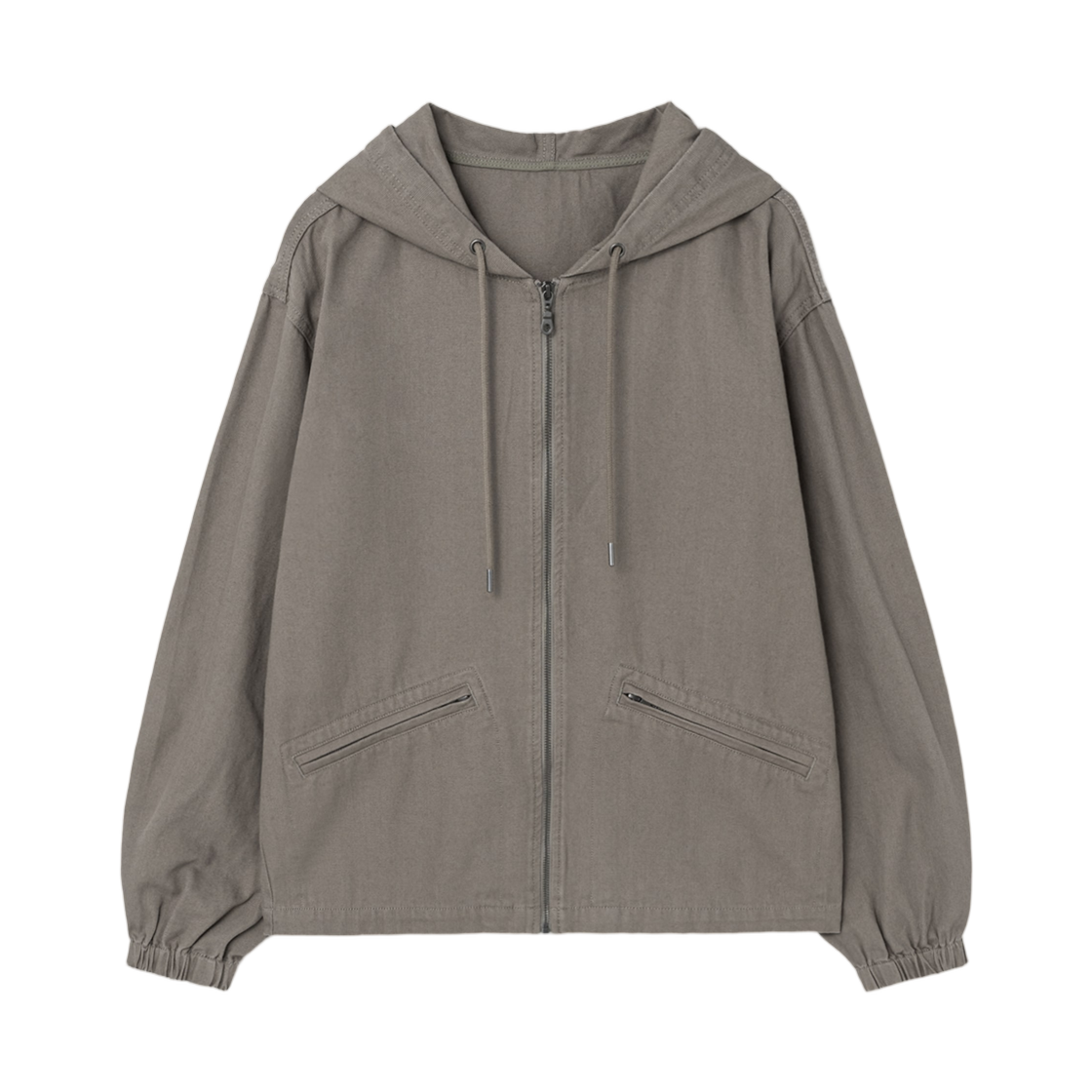 에잇세컨즈 코튼 옥스포드 후드 집업 자켓 베이지(8seconds Cotton Oxford Hoodie Zip Up Jacket Beige)