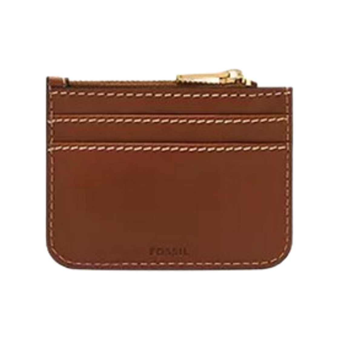 파슬 레녹스 집 카드 케이스 미디움 브라운(Fossil Lennox Zip Card Case Medium Brown) - 2