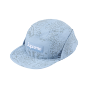 Supreme Reflective Bandana Sunshield Camp Cap Light Blue - 26SS