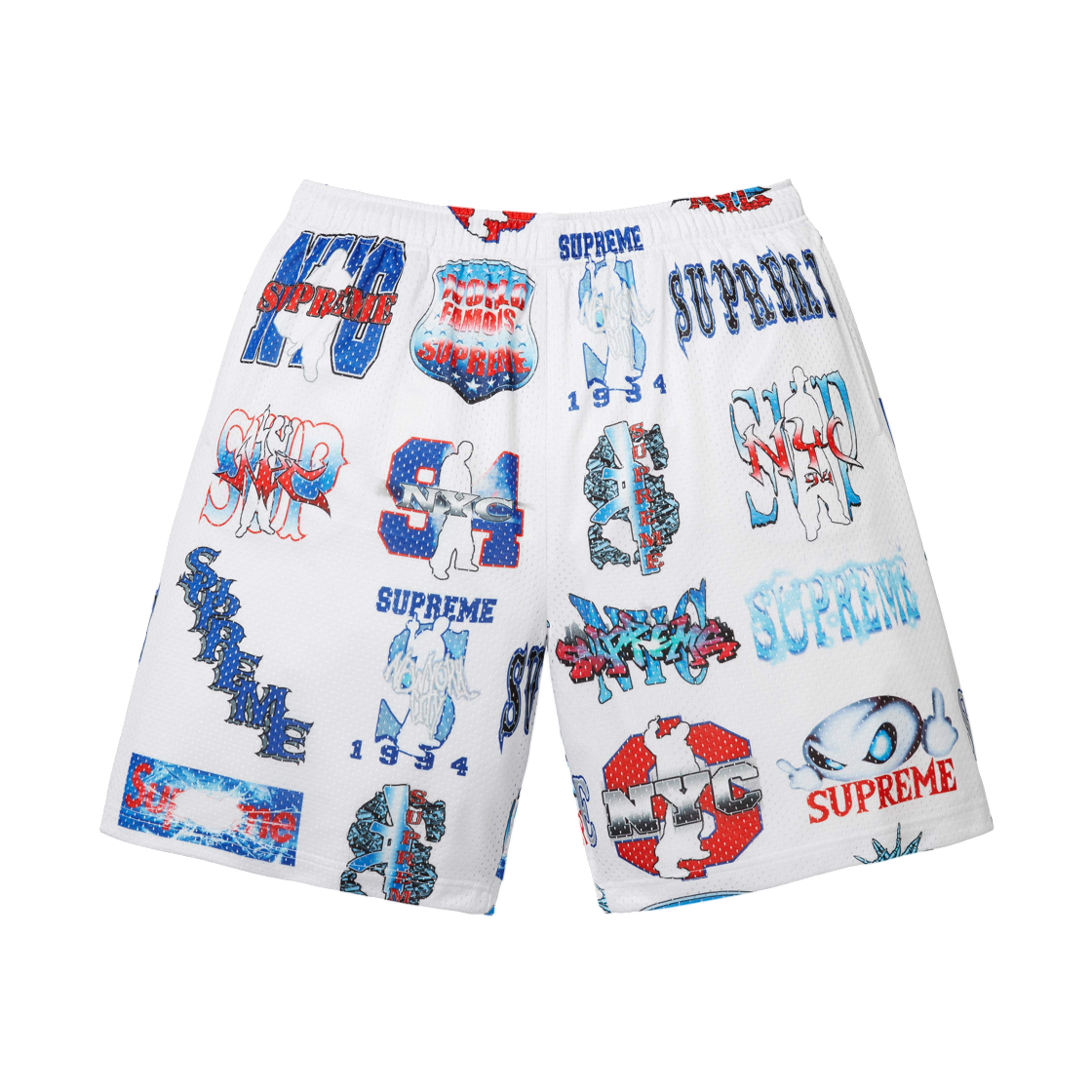 - Supreme Flash Mesh Short White - 26SS