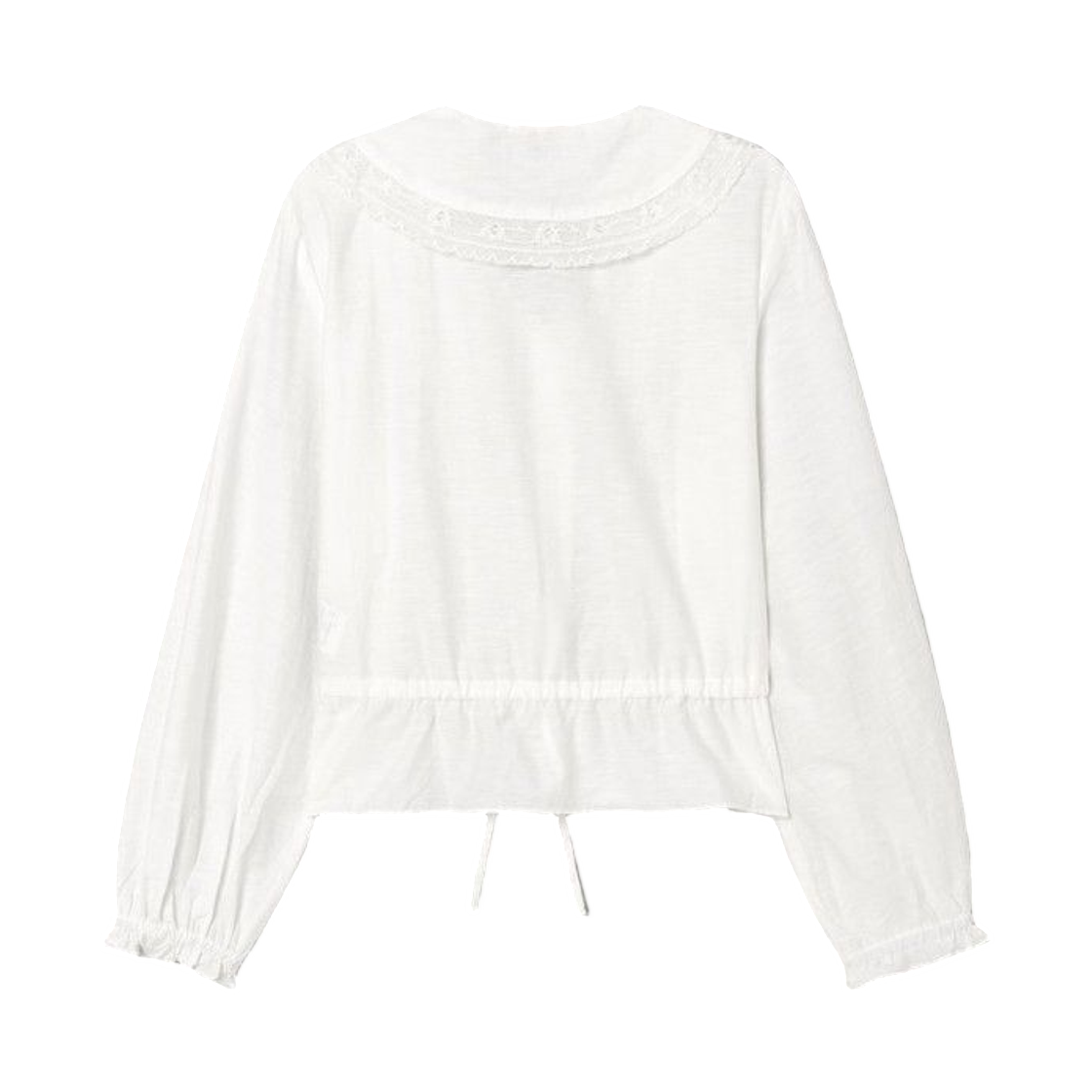 (W) 에잇세컨즈 브이넥 빅 칼라 블라우스 화이트((W) 8seconds V-Neck Big Collar Blouse White) - 2