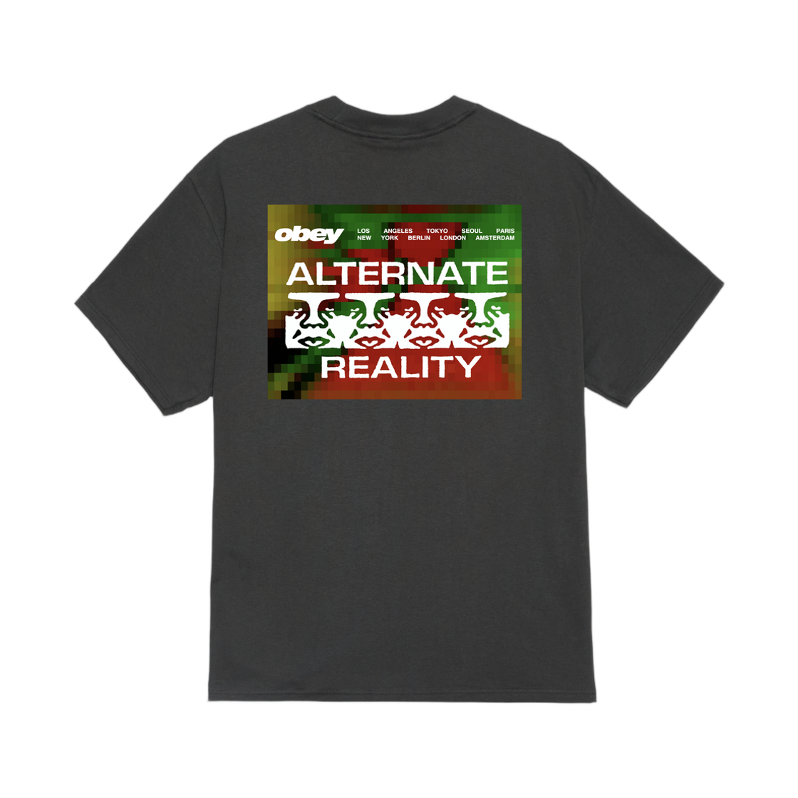 오베이 얼터네이트 리얼리티 클래식 티셔츠 빈티지 블랙(Obey Alternate Reality Classic T-Shirt Vintage Black)