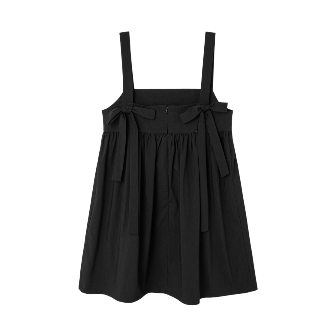 (W) 에잇세컨즈 백 리본 미니 원피스 블랙((W) 8seconds Back Ribbon Mini Onepiece Black) - 2