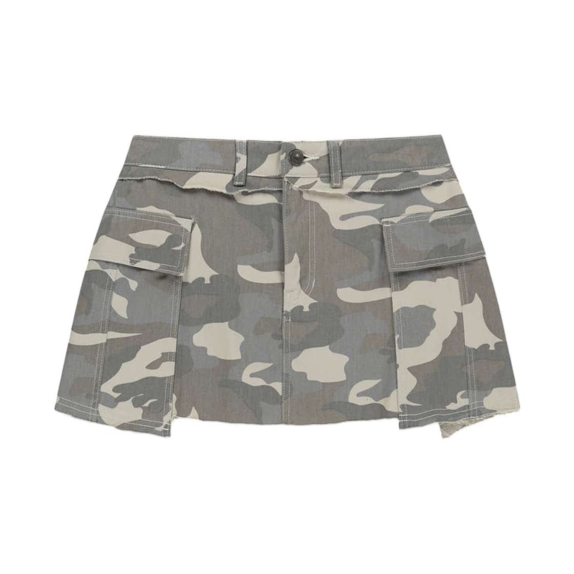 (W) 마뗑킴 카고 미니 데님 스코트 베이지((W) Matin Kim Cargo Mini Denim Skort In Beige)
