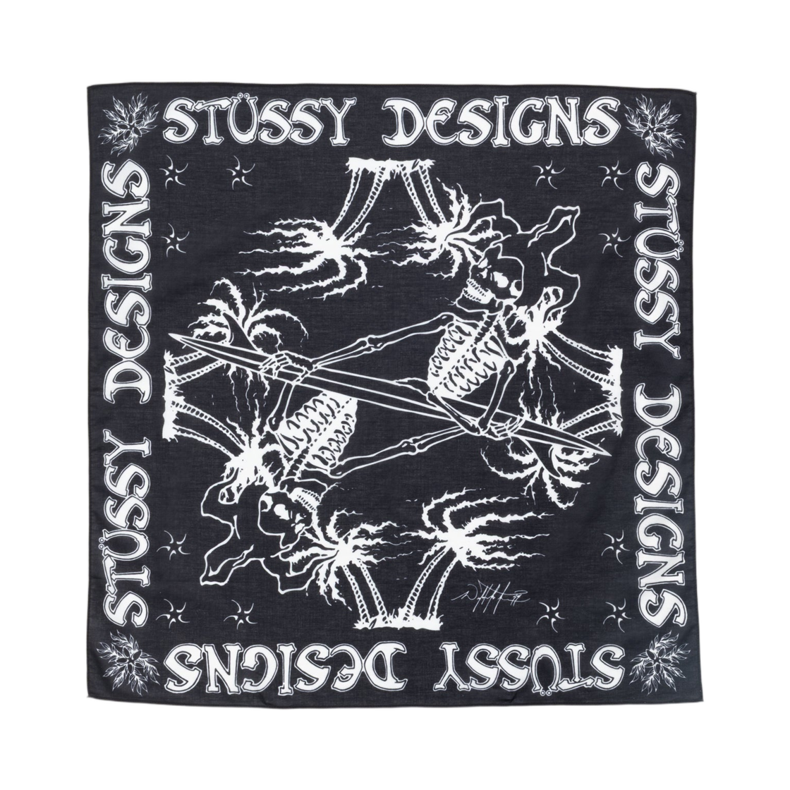 139030 Stussy Surf Joker Bandana Black