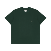 Wooyoungmi Cotton Square Label T-Shirt Green - 23FW