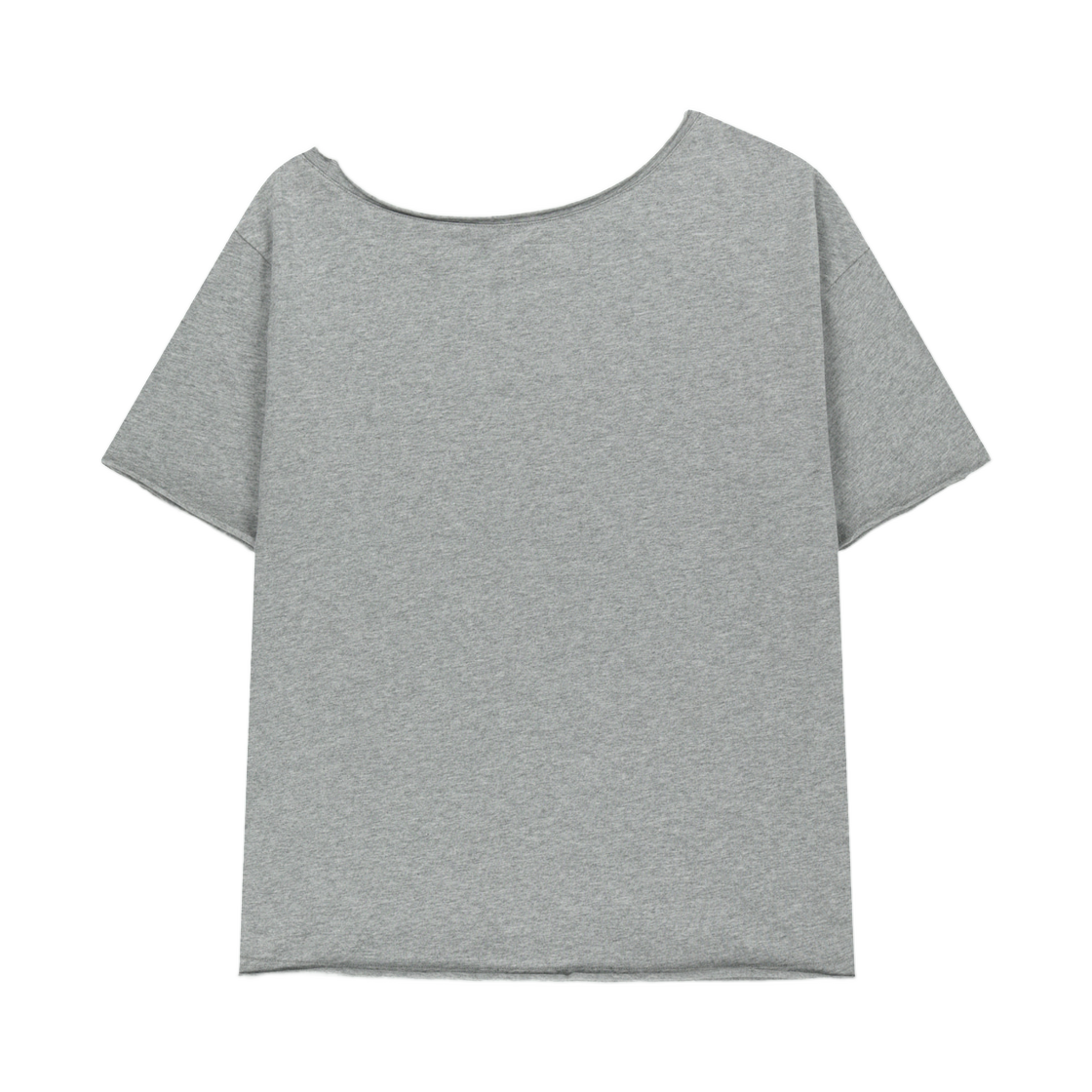 (W) 마뗑킴 16 그래피티 로고 어시메트릭 탑 그레이((W) Matin Kim 16 Graffiti Logo Asymmetric Top In Grey) - 2