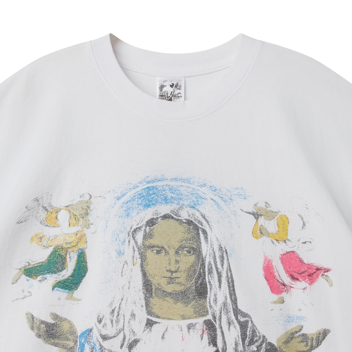 바스켓케이스 릴리프 티셔츠 화이트 - 26SS(Basketcase Relief T-Shirt White - 26SS) - 3