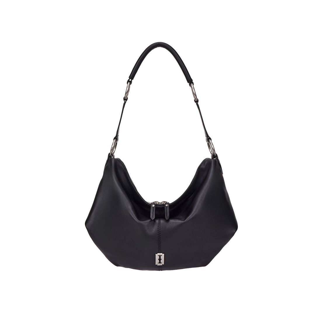 분크 하프문 아타쉬 숄더 미듐 블랙(vunque Halfmoon Attache Shoulder M Black) - 3