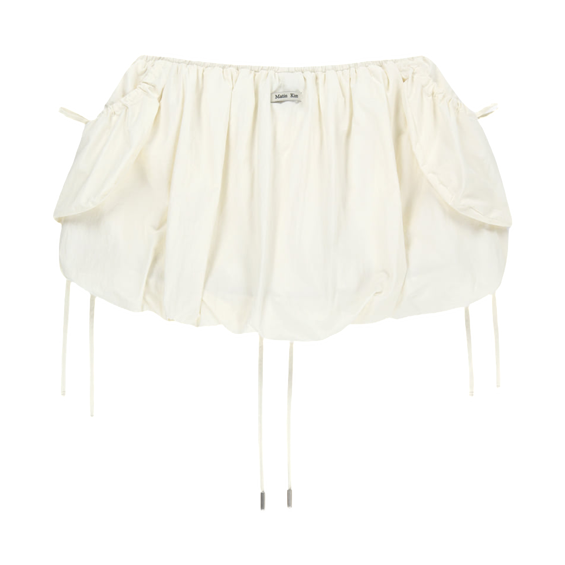 (W) 마뗑킴 스트랩 디테일 발롱 스커트 아이보리((W) Matin Kim Strap Detail Ballon Skirt In Ivory) - 2