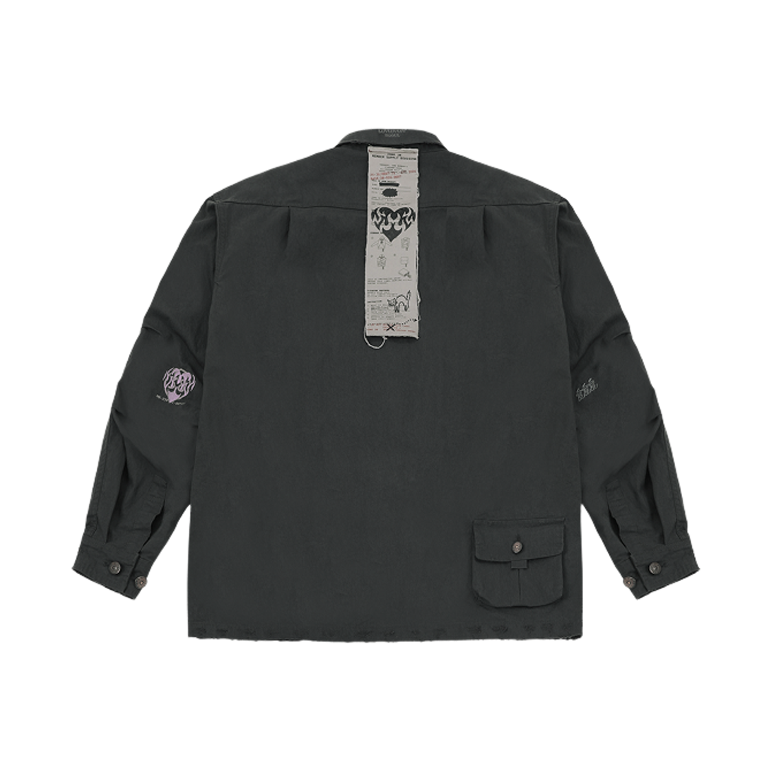 러브러브러브 FR 스틸 어라이브 유틸리티 자켓 네이비(LUVLUVLUV FR Still Alive Utility Jacket NV) - 2