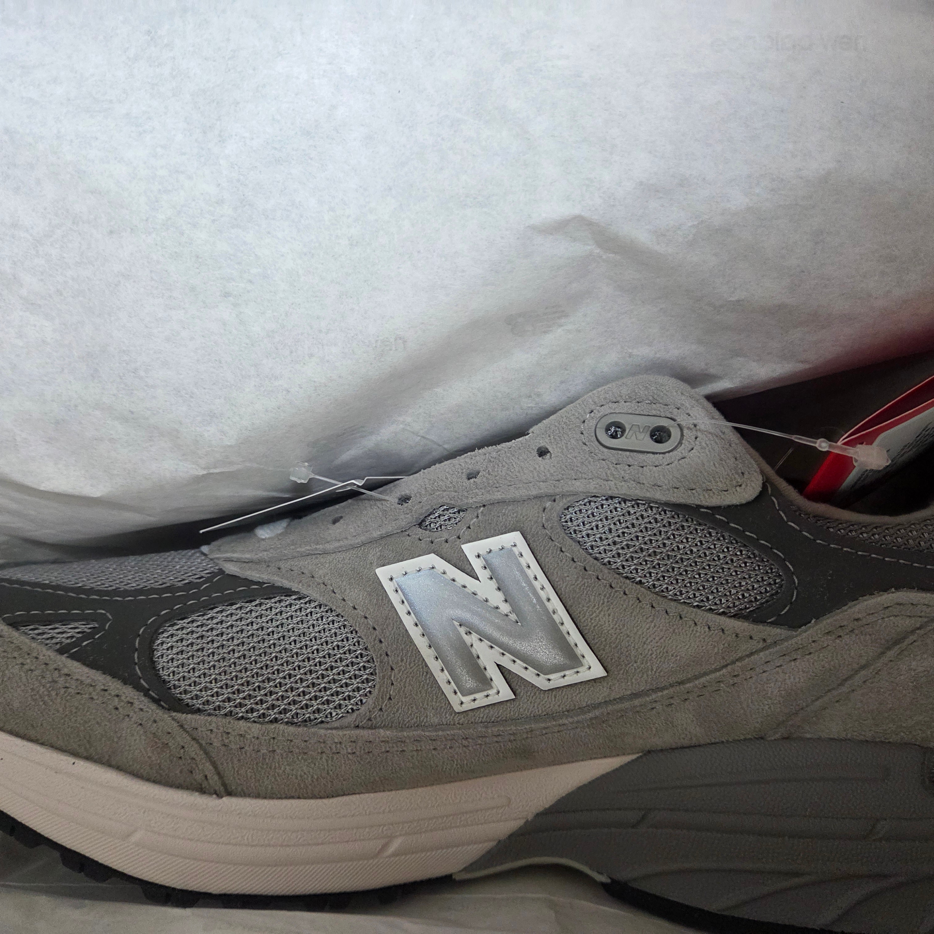New Balance 993 Made in USA Grey - D Standard 착용 스타일 - 2