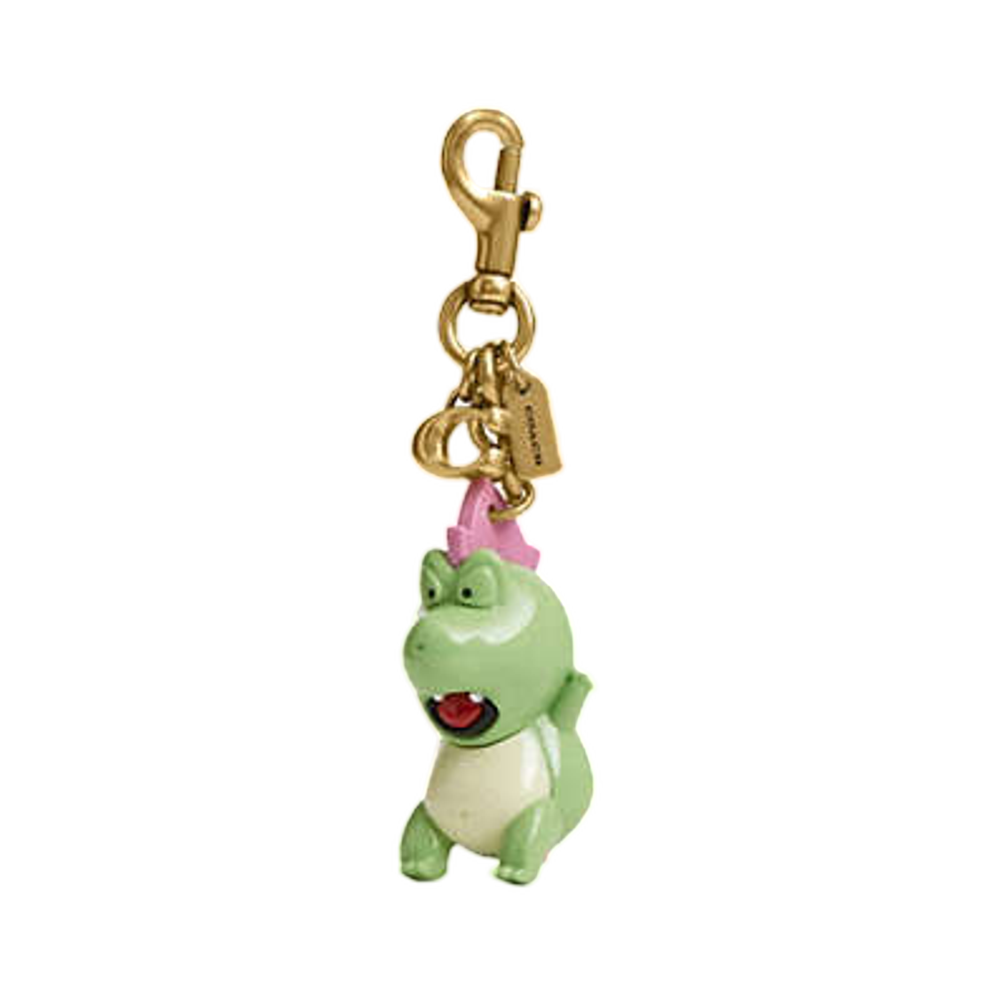 코치 x 브레인 데드 다비 다이노 백 참 브라스 멀티(Coach x Brain Dead Darby Dino Bag Charm Brass Multi)