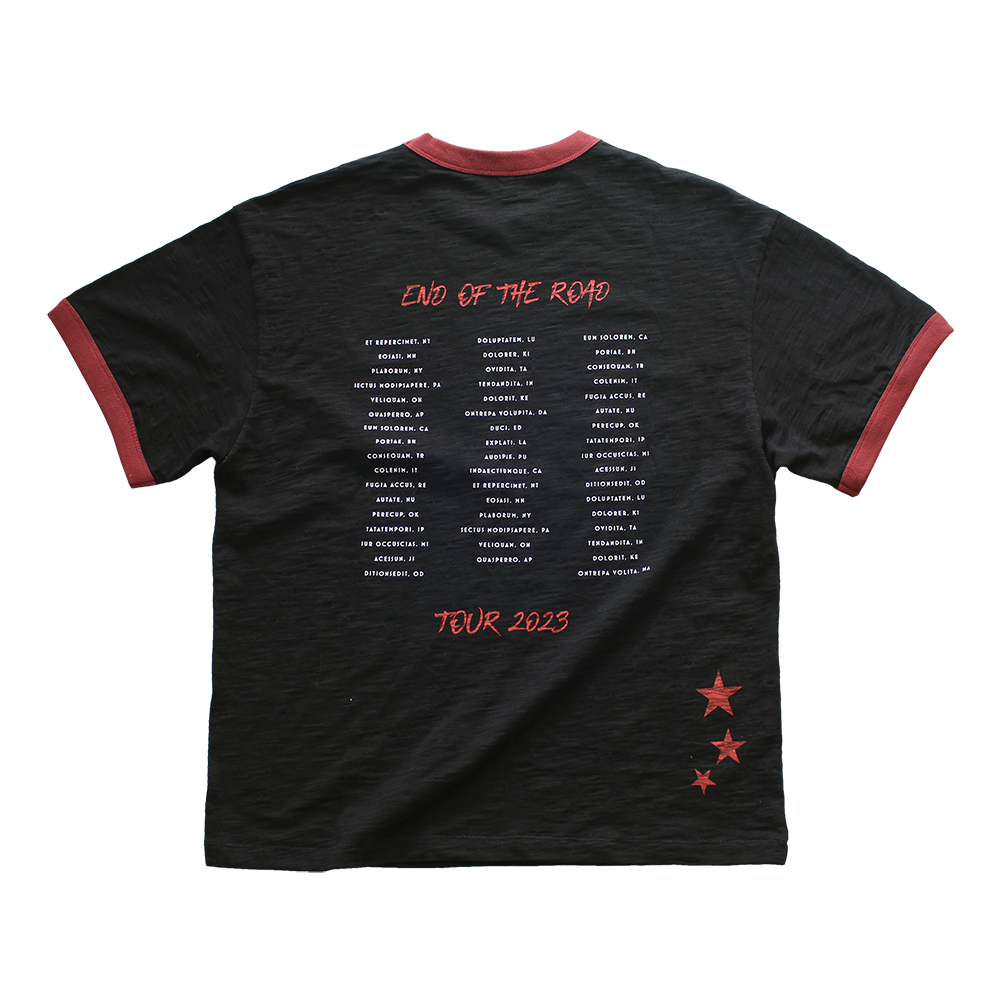 메인부스 X KISS 엔드 오브 더 로드 티셔츠 블랙(MAINBOOTH X KISS End of the Road T-shirt Black) - 2