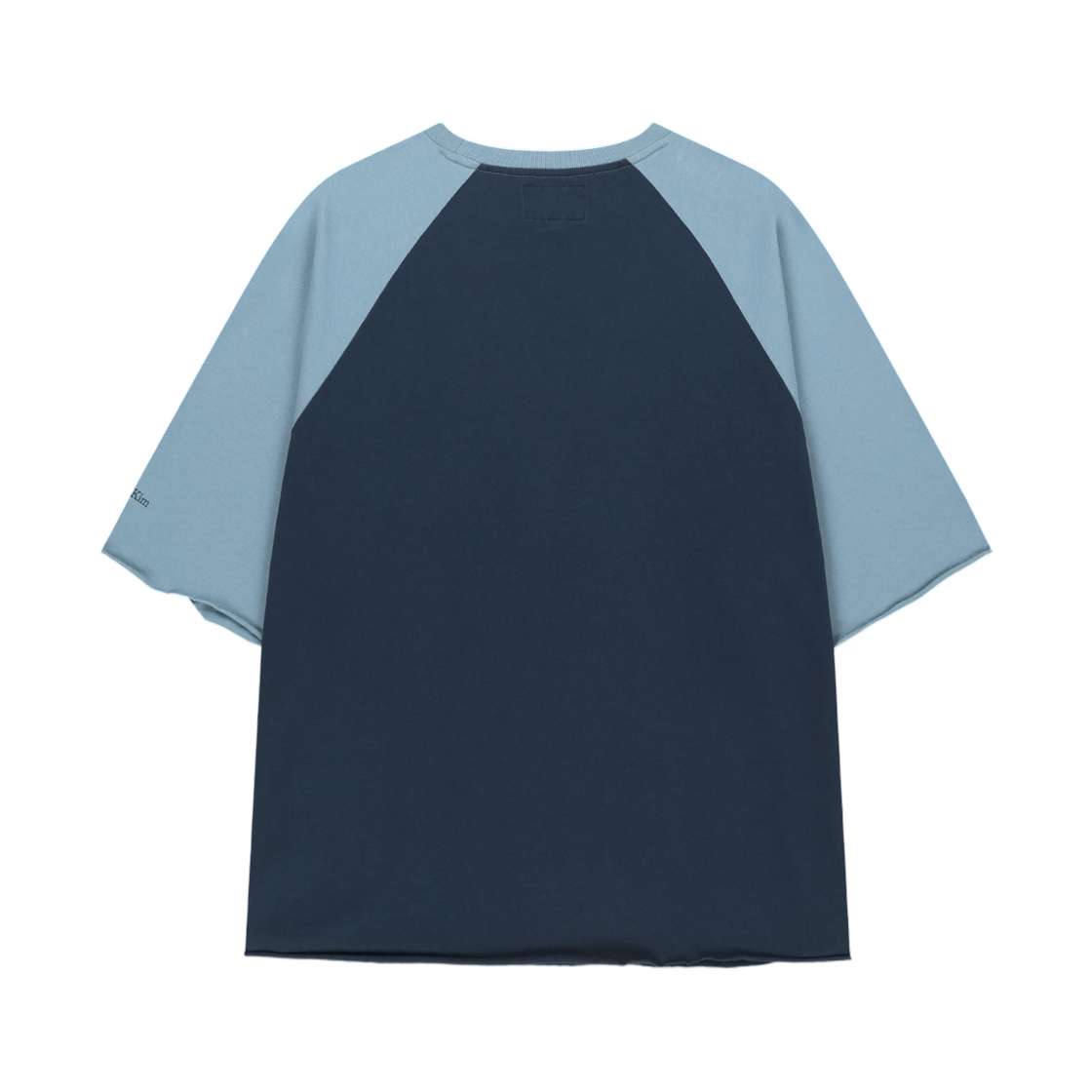 마뗑킴 로우 엣지 래글런 탑 네이비(Matin Kim Raw Edge Raglan Top In Navy) - 2