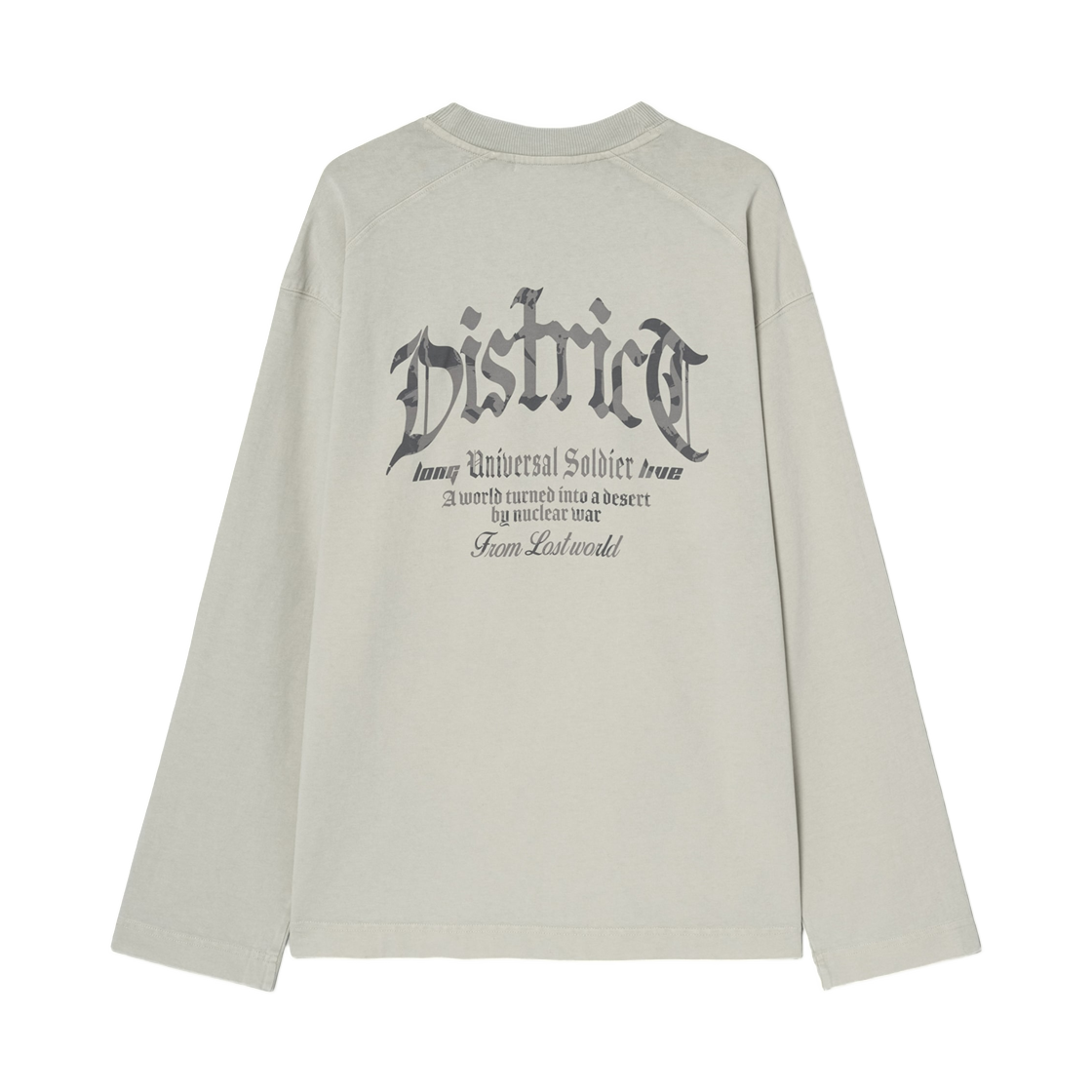 에잇세컨즈 헤비 코튼 가먼트 다잉 카모 티셔츠 아이보리(8seconds Heavy Cotton Garment Dyeing Camo T-Shirt Ivory) - 2