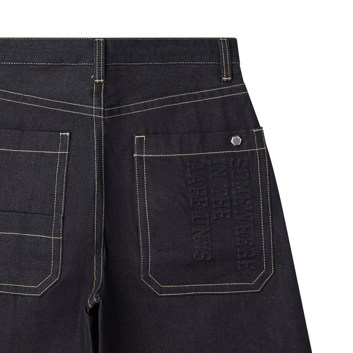 에이프 메인 쇼트 진 네이비 - 26SS(AAPE Main Short Jeans Navy - 26SS) - 6