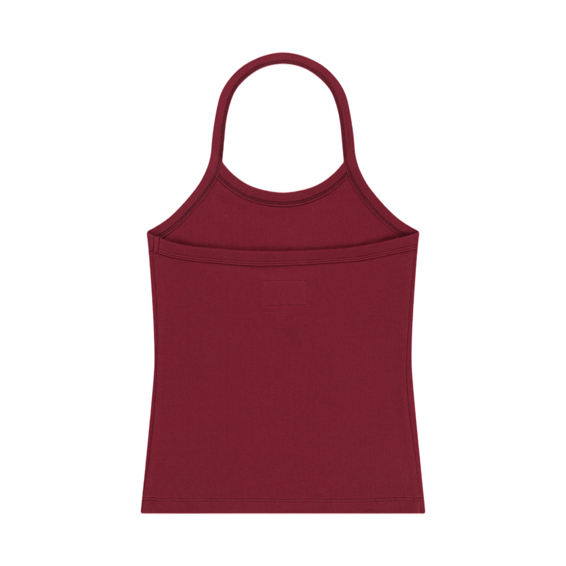 (W) 마뗑킴 라벨 디테일 홀터 탱크탑 와인((W) Matin Kim Label Detail Halter Tank Top In Wine) - 2