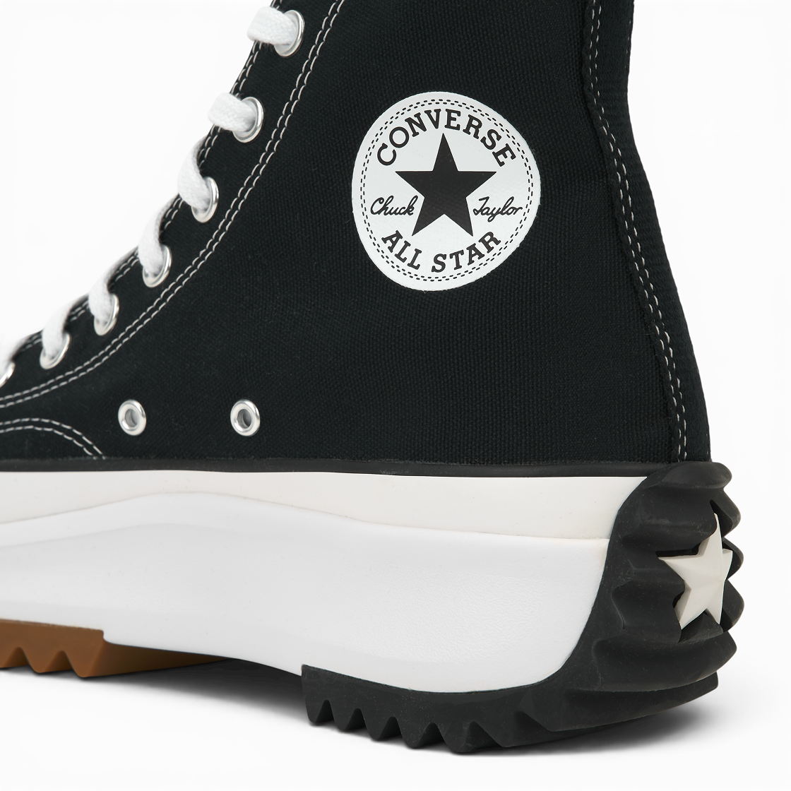컨버스 런스타 하이크 하이 블랙 화이트 검(Converse Run Star Hike Hi Black White Gum) - 8