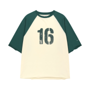 Matin Kim Raw Edge Raglan Top In Cream