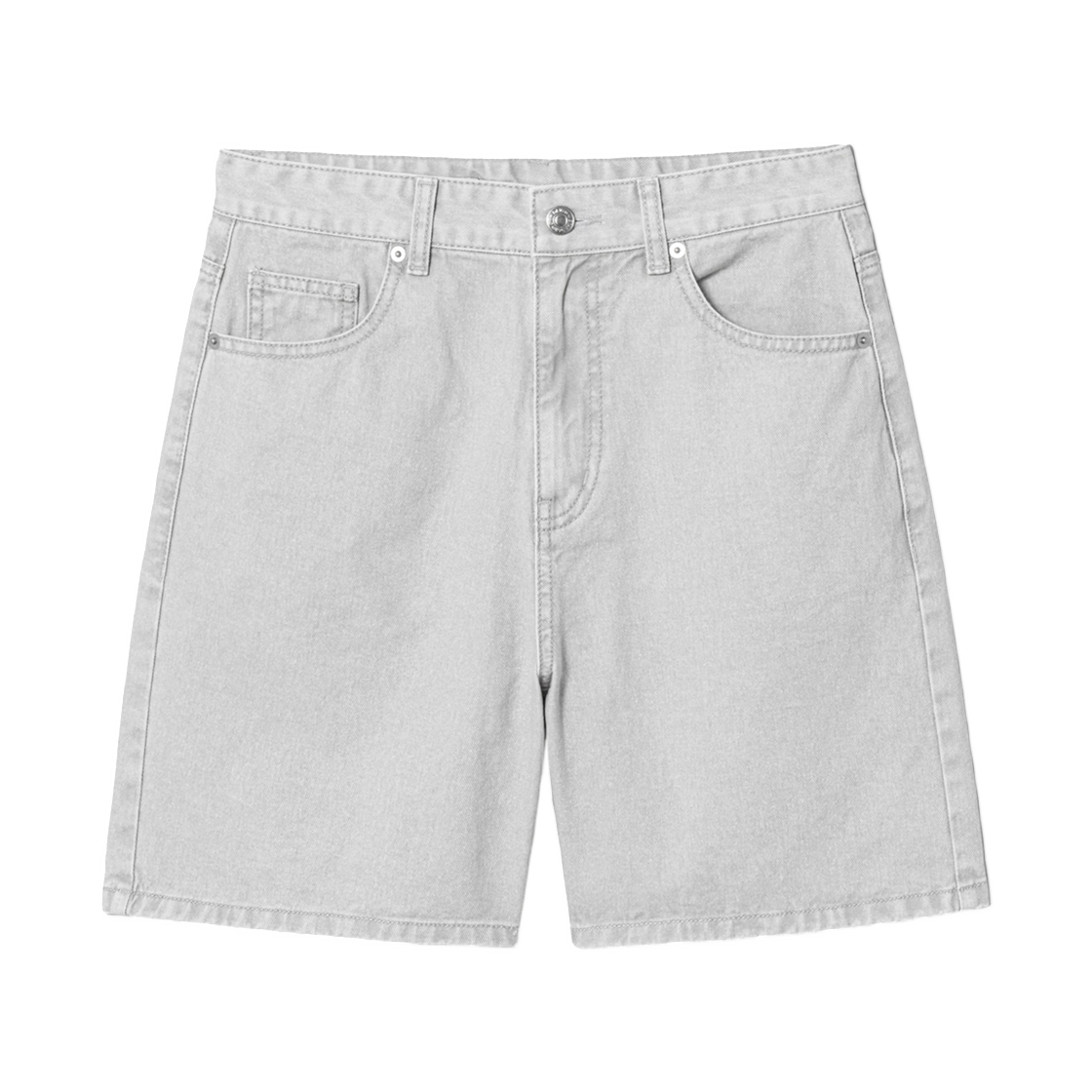 (W) 에잇세컨즈 피그먼트 쇼츠 라이트 그레이 실버((W) 8seconds Pigment Shorts Light Gray Silver)