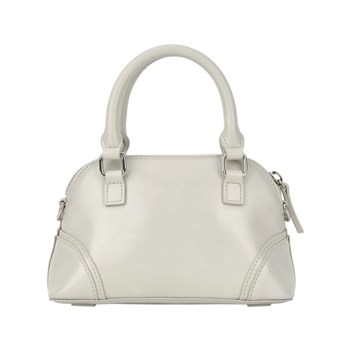 마뗑킴 커브 집 미니 백 라이트 그레이(Matin Kim Curve Zip Mini Bag In Light Grey) - 2