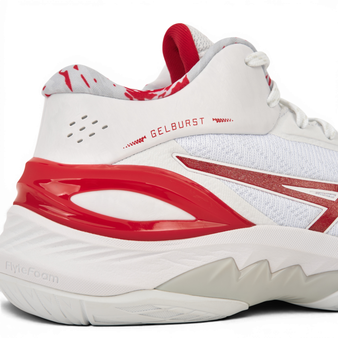 아식스 젤버스트 28 화이트 일렉트릭 레드(Asics Gelburst 28 White Electric Red) - 8