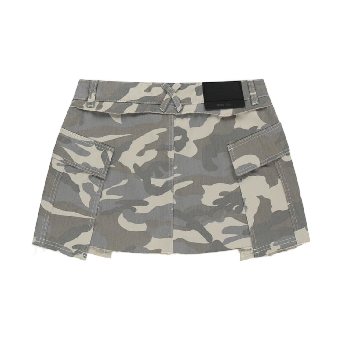 (W) 마뗑킴 카고 미니 데님 스코트 베이지((W) Matin Kim Cargo Mini Denim Skort In Beige) - 2