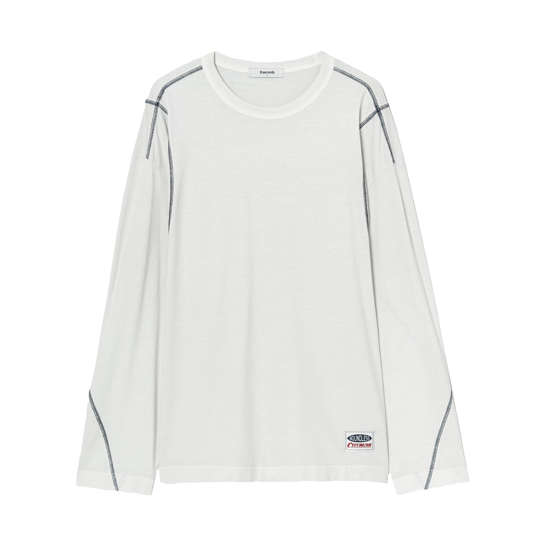 265341CY10 8seconds Garment Dyeing Vintage T-Shirt Ivory